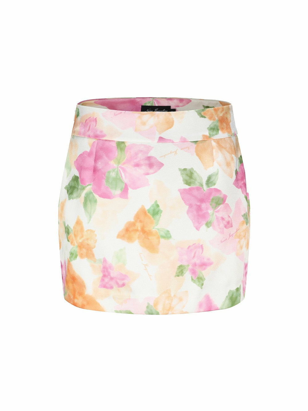 Emilia Satin Skirt: Floral Mini Skirt for Birthday Celebration | Nana Jacqueline