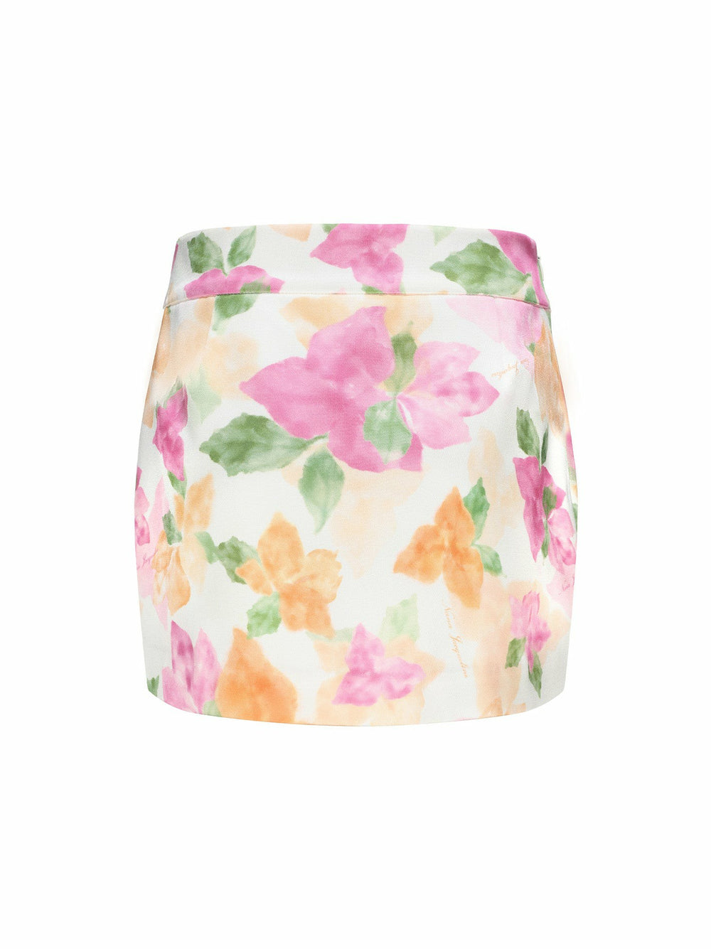 Emilia Satin Skirt: Floral Mini Skirt for Birthday Celebration | Nana Jacqueline