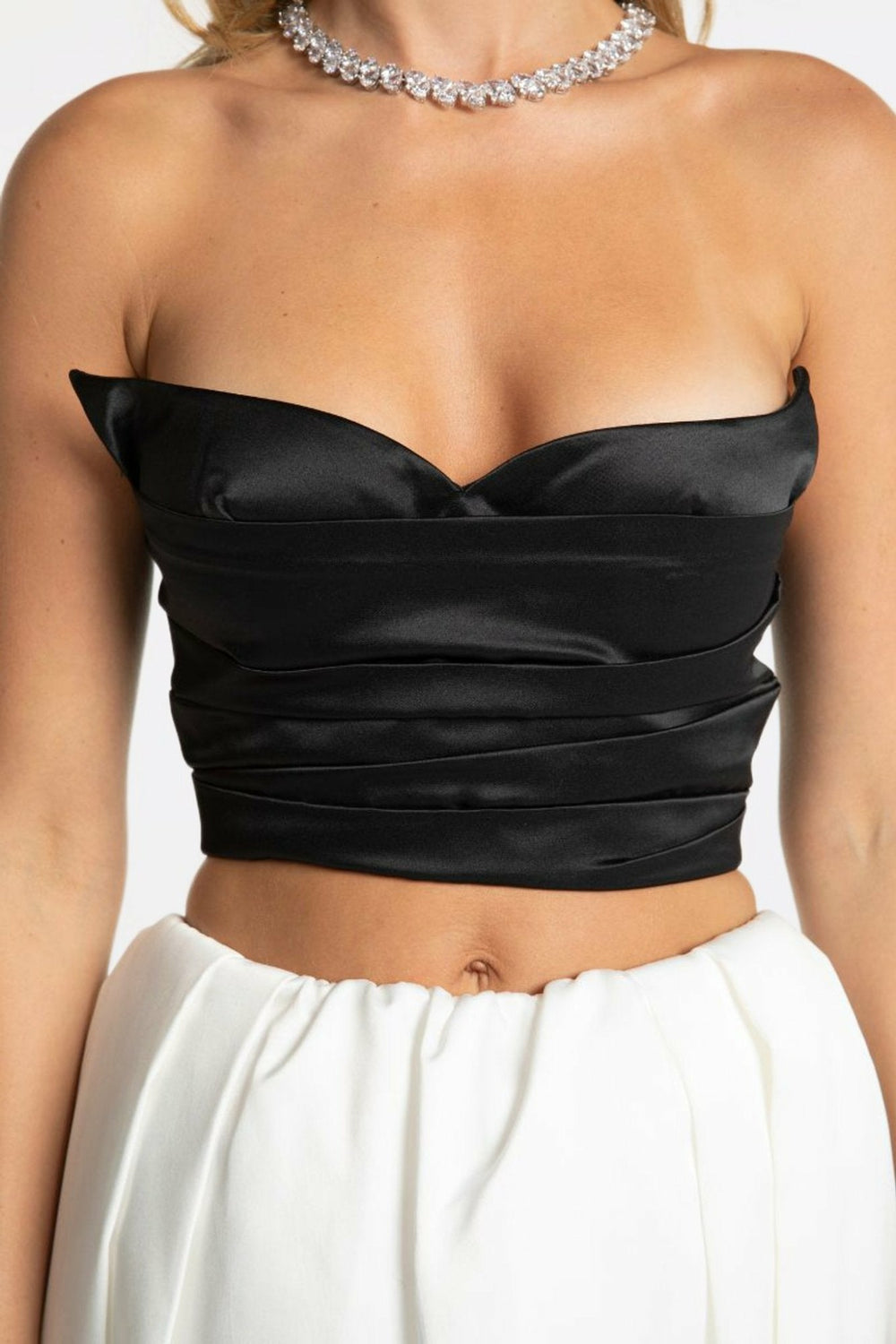 Sadie Skirt: White Midi Skirt for Bridal Shower | Nana Jacqueline