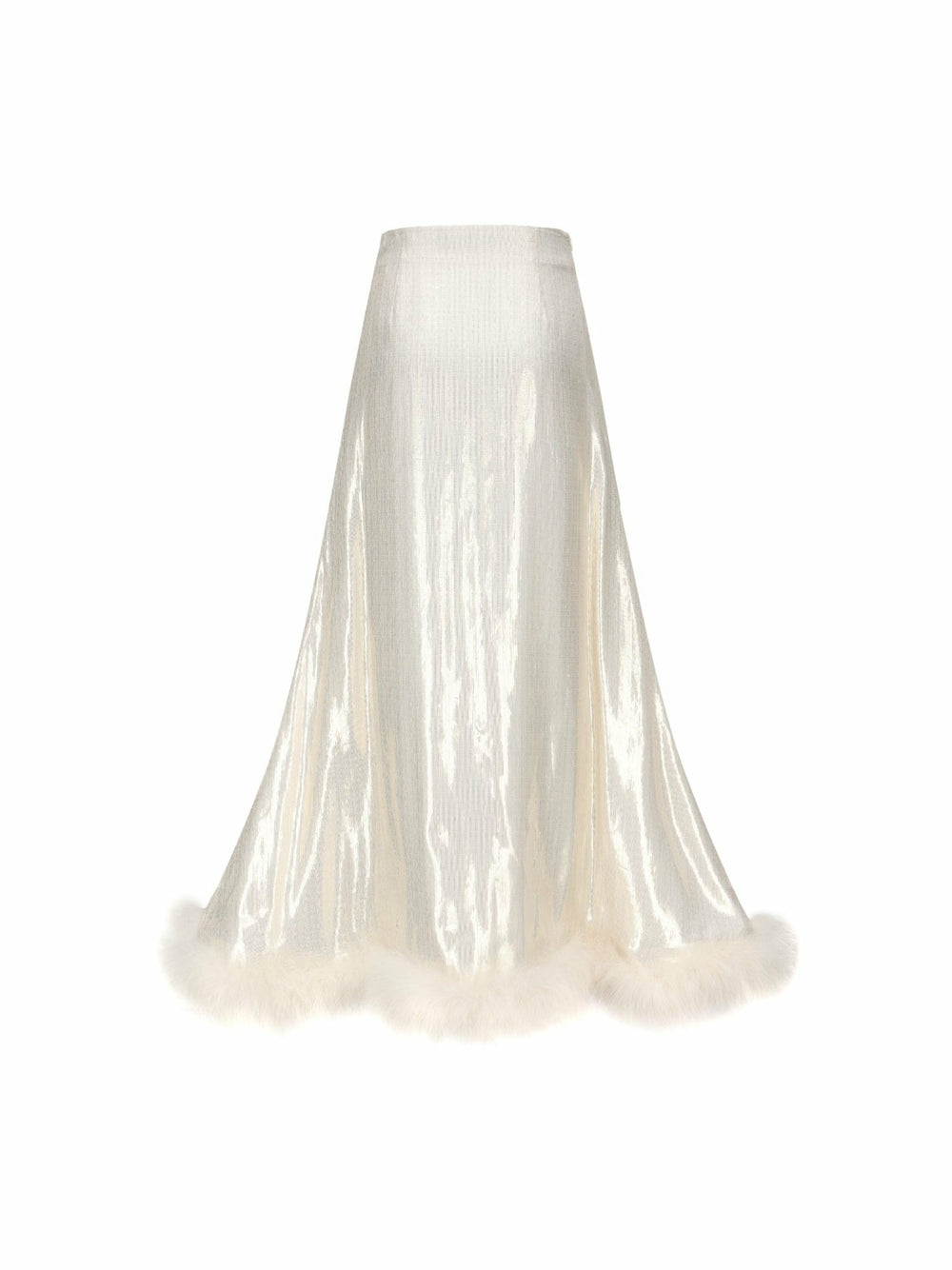 Christina Velvet Skirt: White Skirt for Engagement Party | Nana Jacqueline
