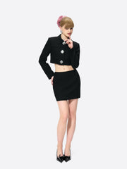 Vanessa Skirt: Black Mini Skirt for Date Night | Nana Jacqueline