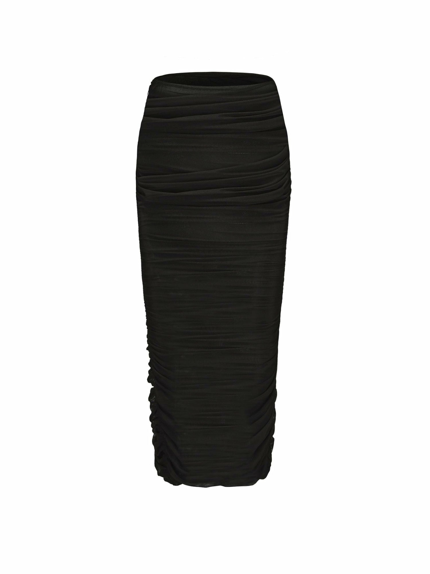 Pia Mesh Skirt: Black Midi Skirt for Date Night | Nana Jacqueline