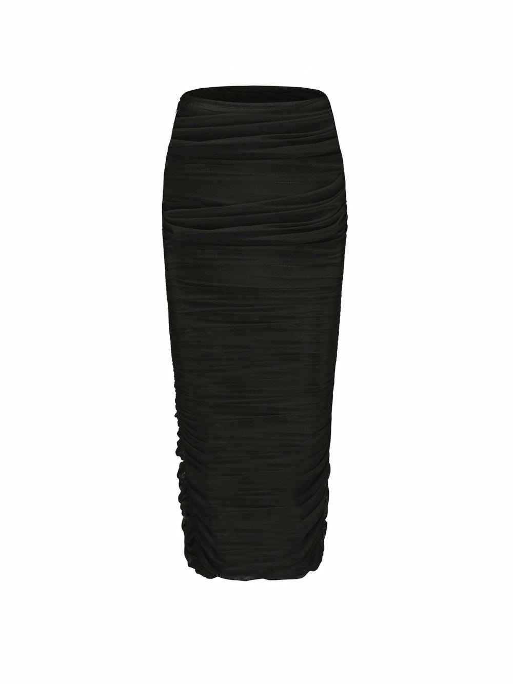 Pia Mesh Skirt: Black Midi Skirt for Date Night | Nana Jacqueline