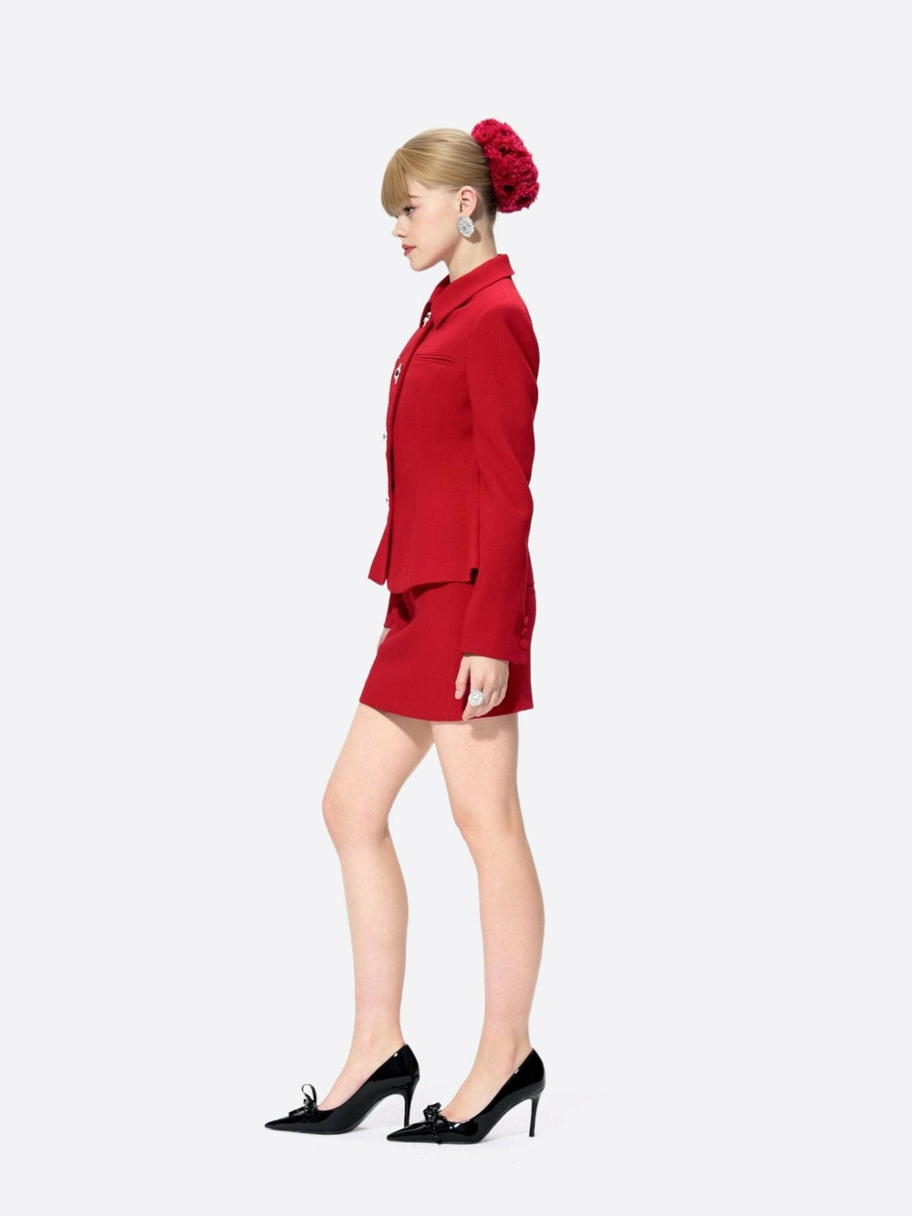 Vanessa Skirt: Red Skirt for Holiday Party | Nana Jacqueline