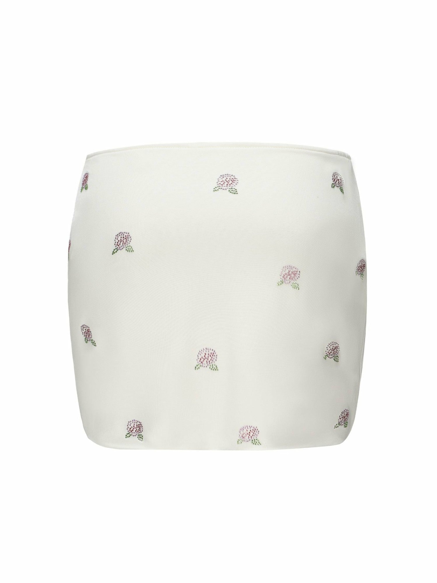 Rosana Embroidered Skirt: White Mini Skirt for Bachelorette | Nana Jacqueline