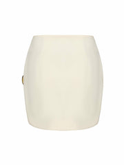 Seraphina Skirt: Off-White Mini Skirt for Bachelorette | Nana Jacqueline