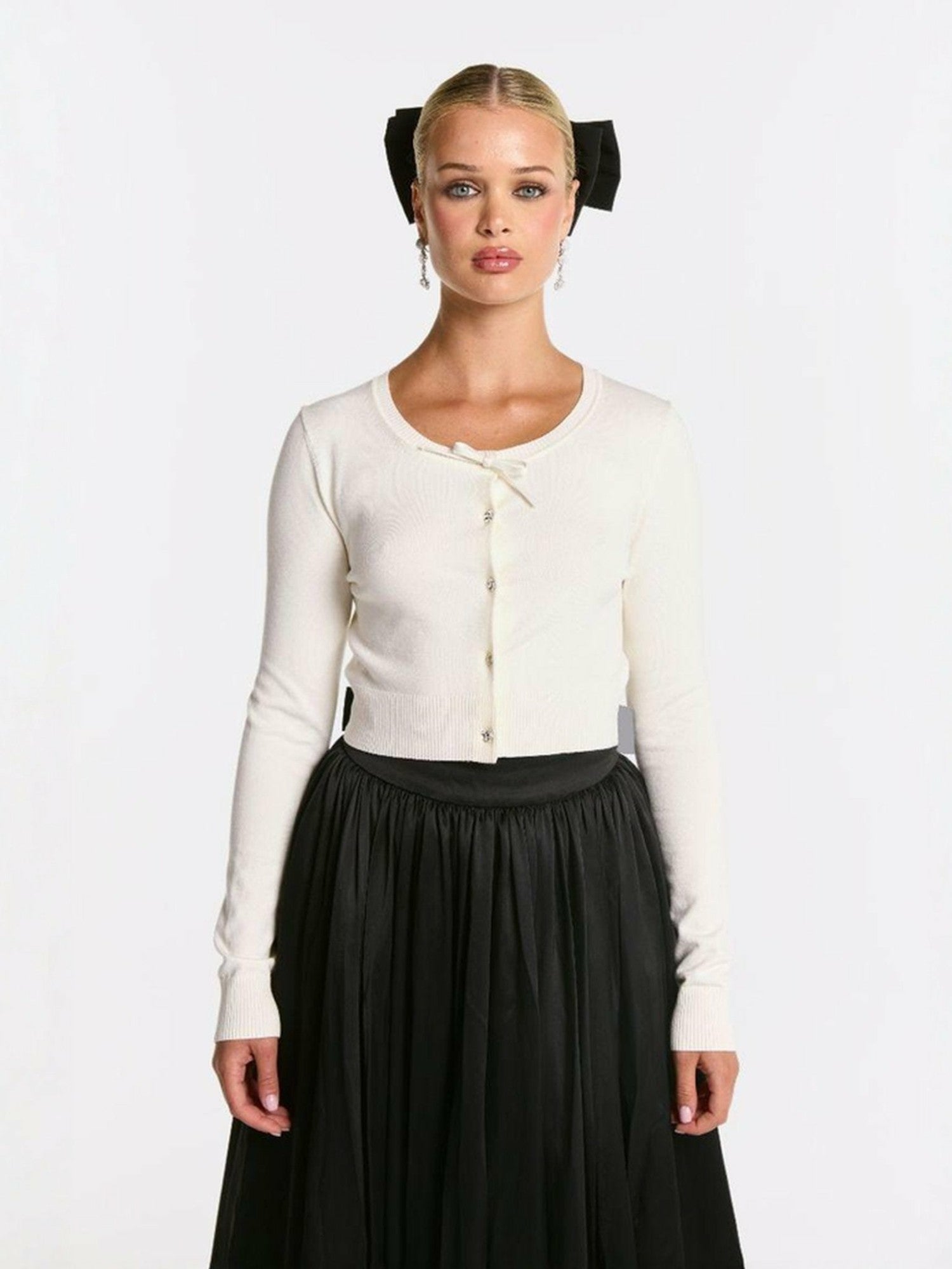 Piper Skirt: Black Midi Skirt for Cocktail Party | Nana Jacqueline