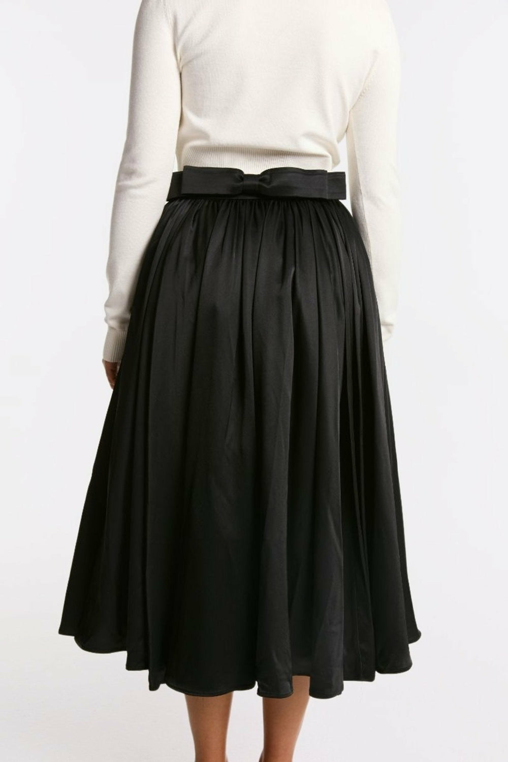 Piper Skirt: Black Midi Skirt for Cocktail Party | Nana Jacqueline
