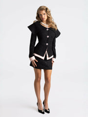 Nadia Skirt: Black Mini Skirt for Date Night | Nana Jacqueline