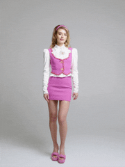 Lisette Pink Wool Mini Skirt | Nana Jacqueline