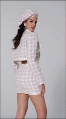 Alexa Mini Skirt: Pink Mini Skirt for Brunch | Nana Jacqueline