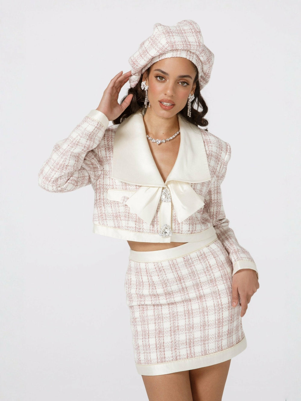 Alexa Mini Skirt: Pink Mini Skirt for Brunch | Nana Jacqueline