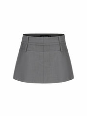 Anna Skirt: Grey Mini Skirt for Brunch | Nana Jacqueline