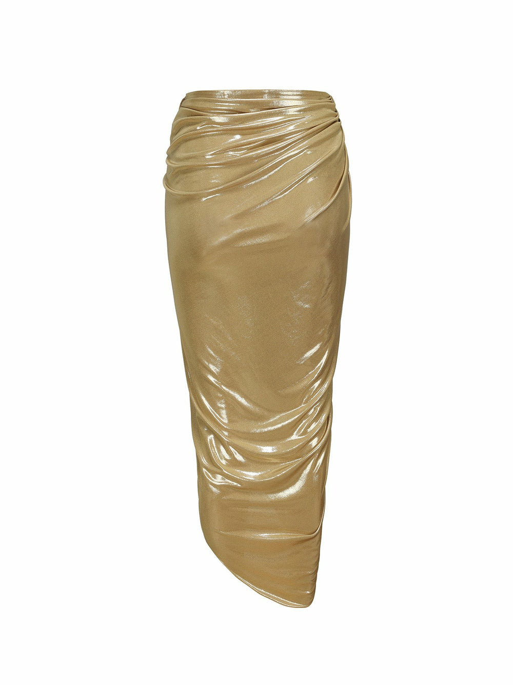 Amina Skirt: Gold Midi Skirt for Cocktail Party | Nana Jacqueline