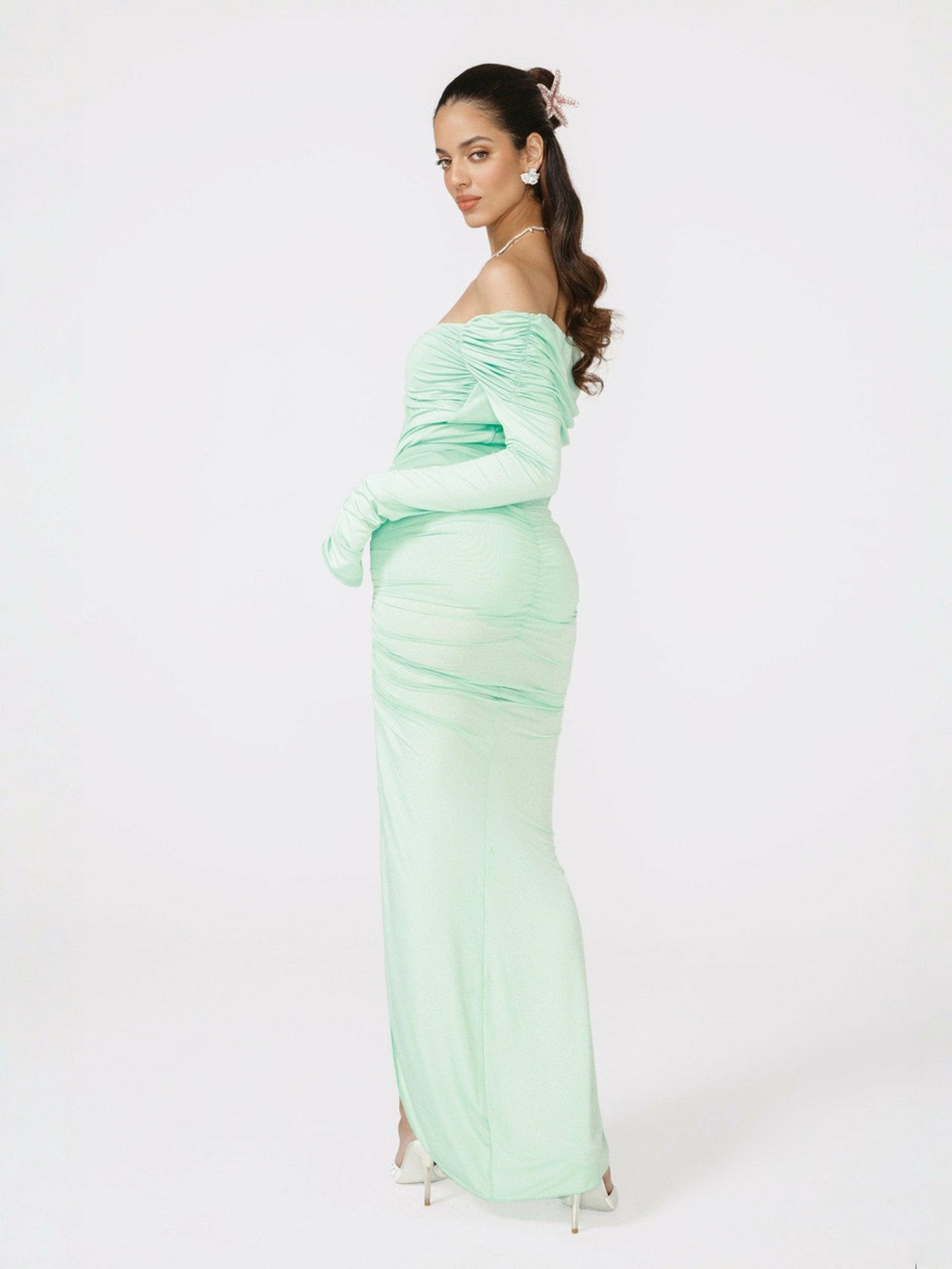 Millie Skirt: Green Maxi Skirt for Vacation Dinner | Nana Jacqueline