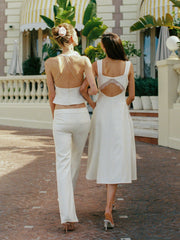 Ella Flared Champagne Pants | Nana Jacqueline