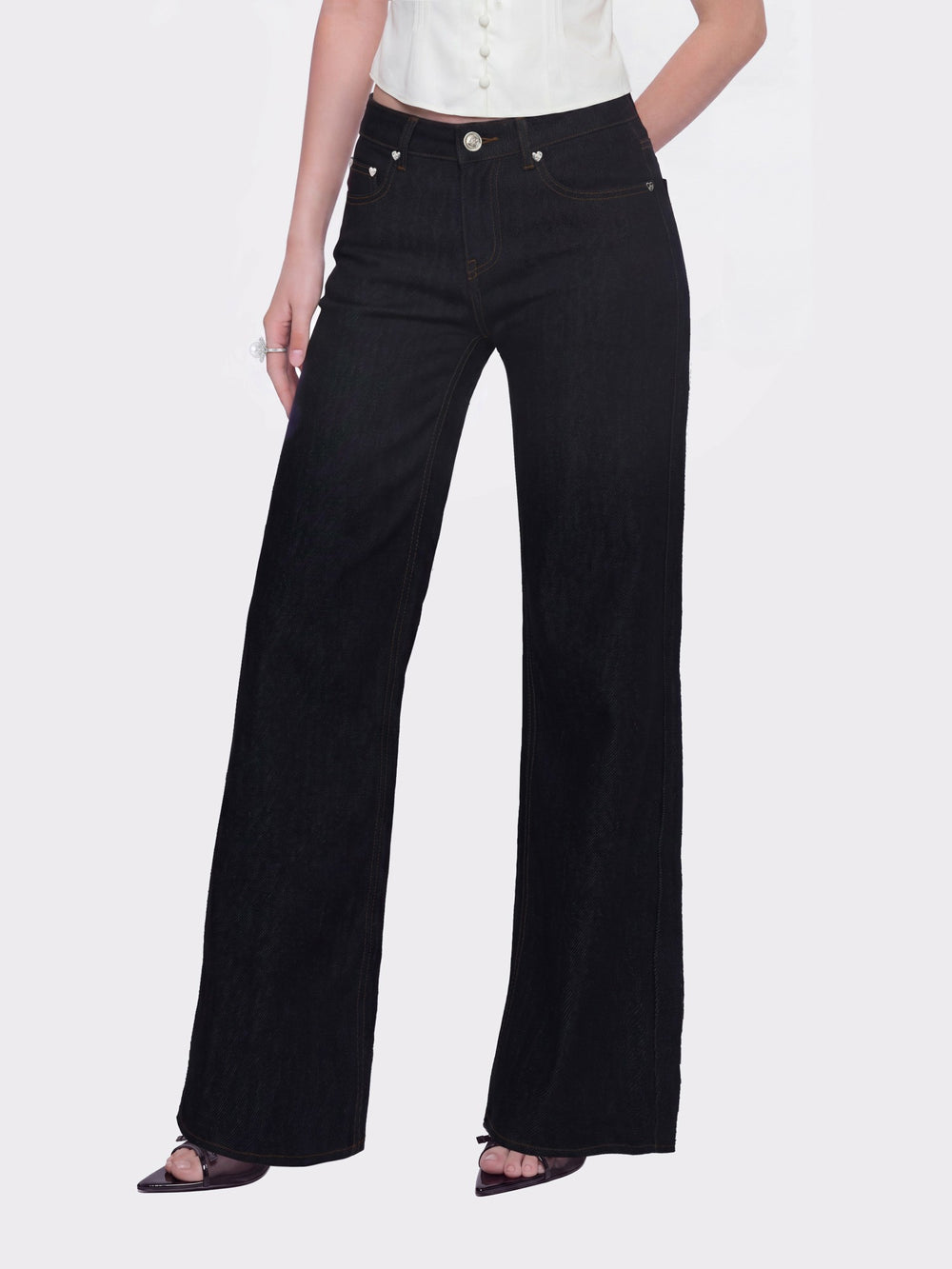 Catalina Wide-Leg Blue Jeans | Nana Jacqueline