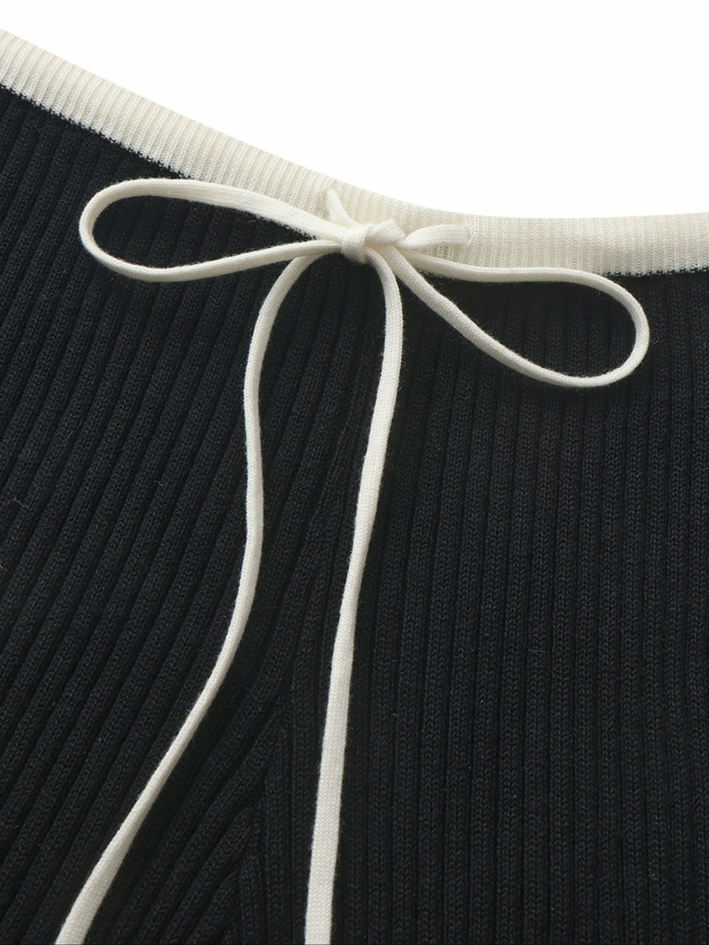 Charlotte Contrast-Waist Black Pants | Nana Jacqueline