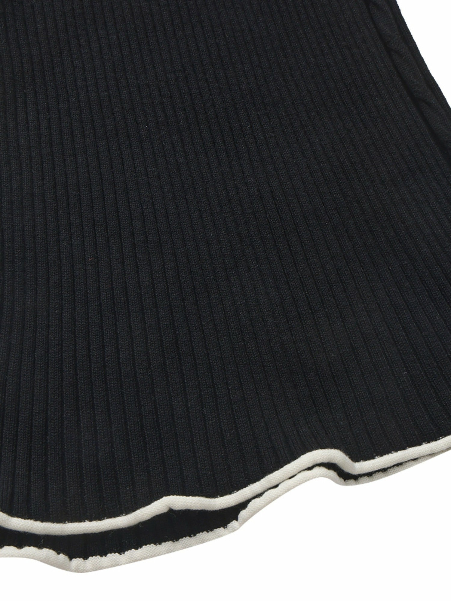 Charlotte Contrast-Waist Black Pants | Nana Jacqueline