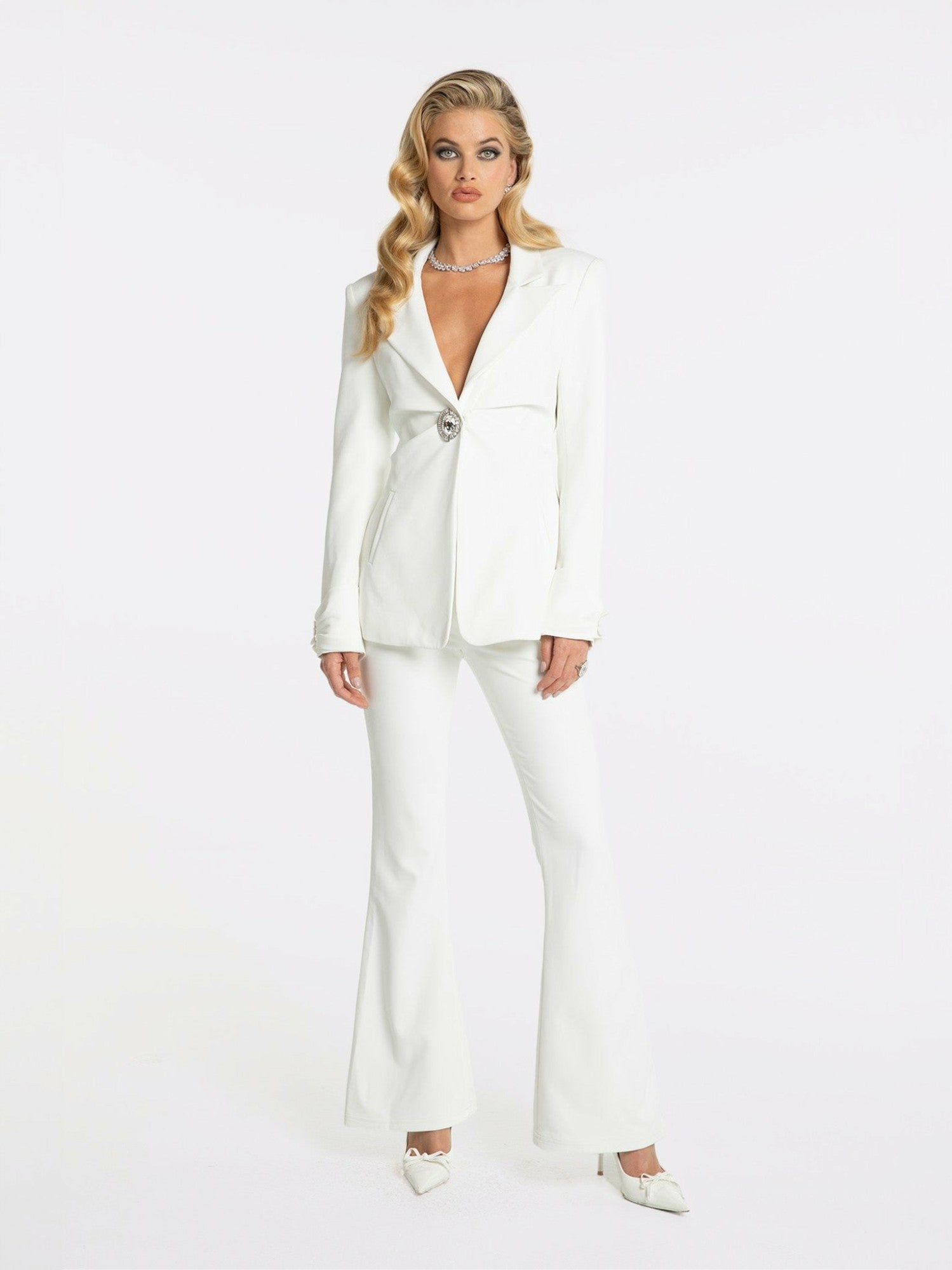 Rachel Pants: White Pants for Resort Brunch | Nana Jacqueline