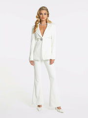 Rachel Pants: White Pants for Resort Brunch | Nana Jacqueline
