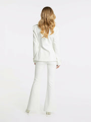 Rachel Pants: White Pants for Resort Brunch | Nana Jacqueline