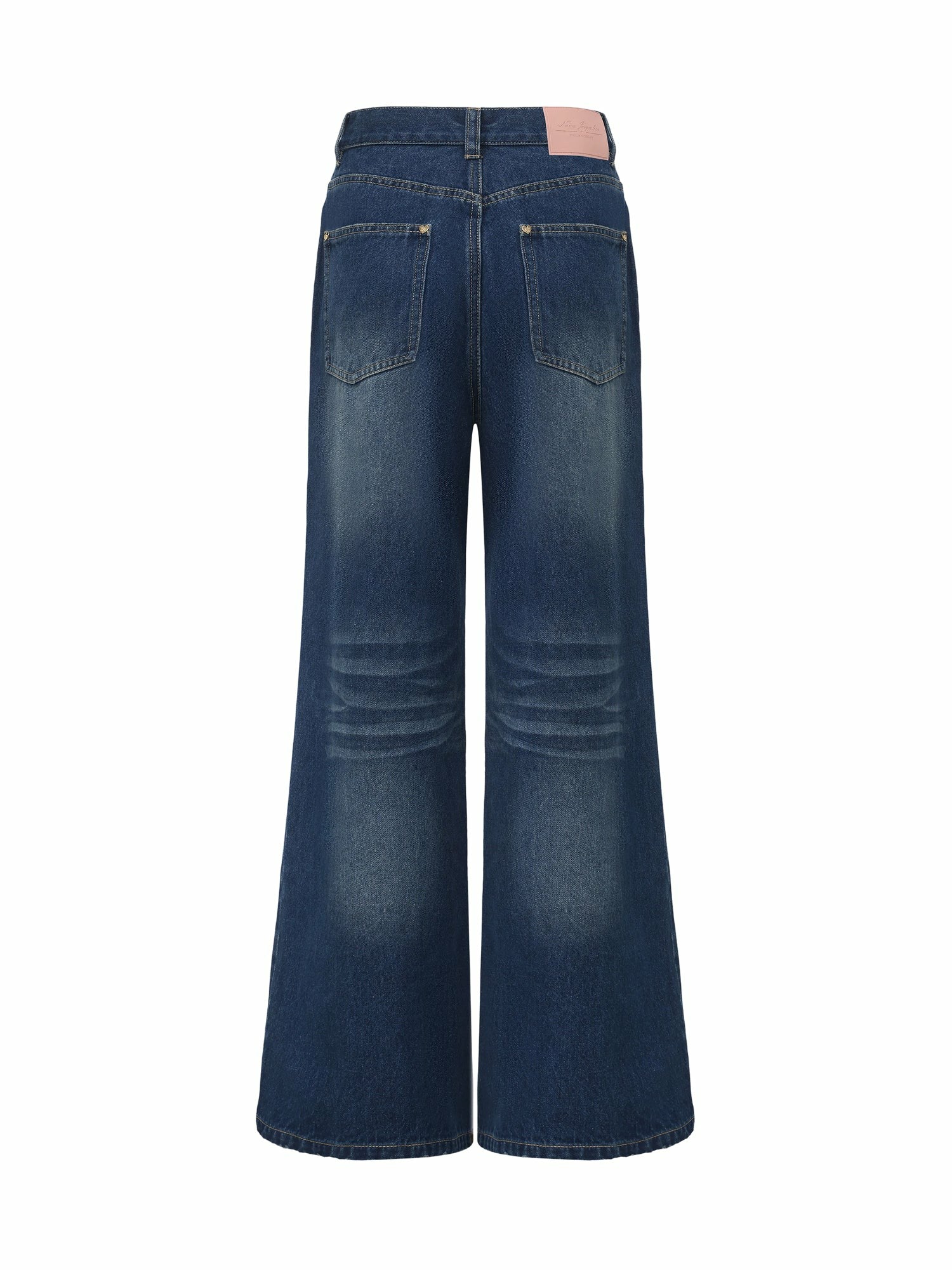 Dark Blue High-Waist Straight Leg Jeans | Nana Jacqueline