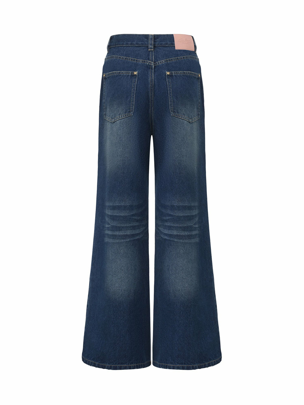 Dark Blue High-Waist Straight Leg Jeans | Nana Jacqueline