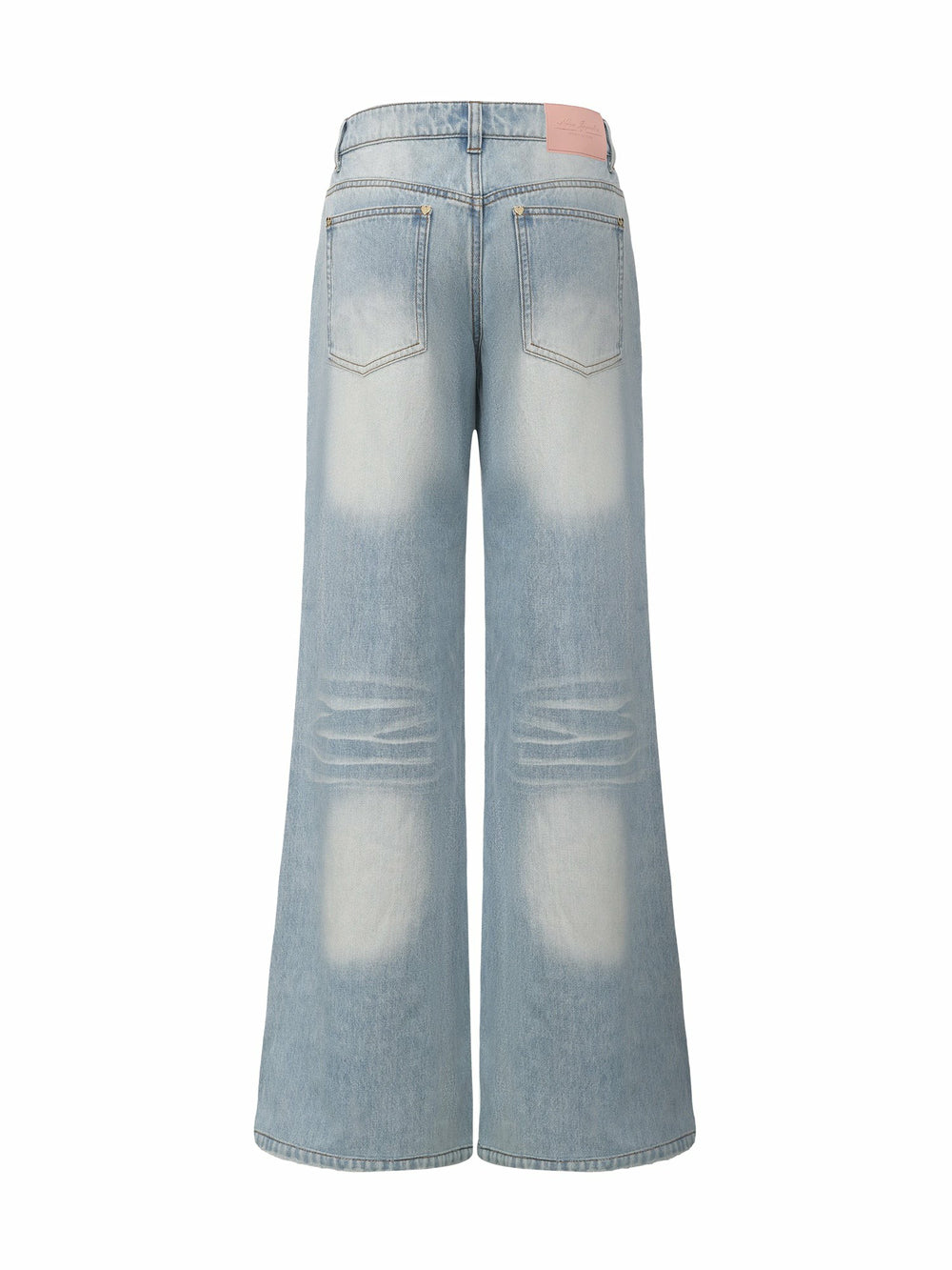 Light Blue Low-Rise Straight Leg Jeans | Nana Jacqueline