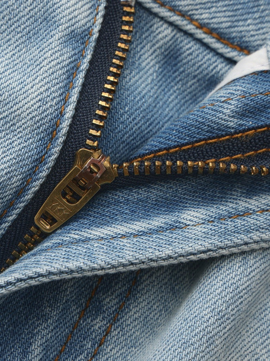 Light Blue Low-Rise Straight Leg Jeans | Nana Jacqueline