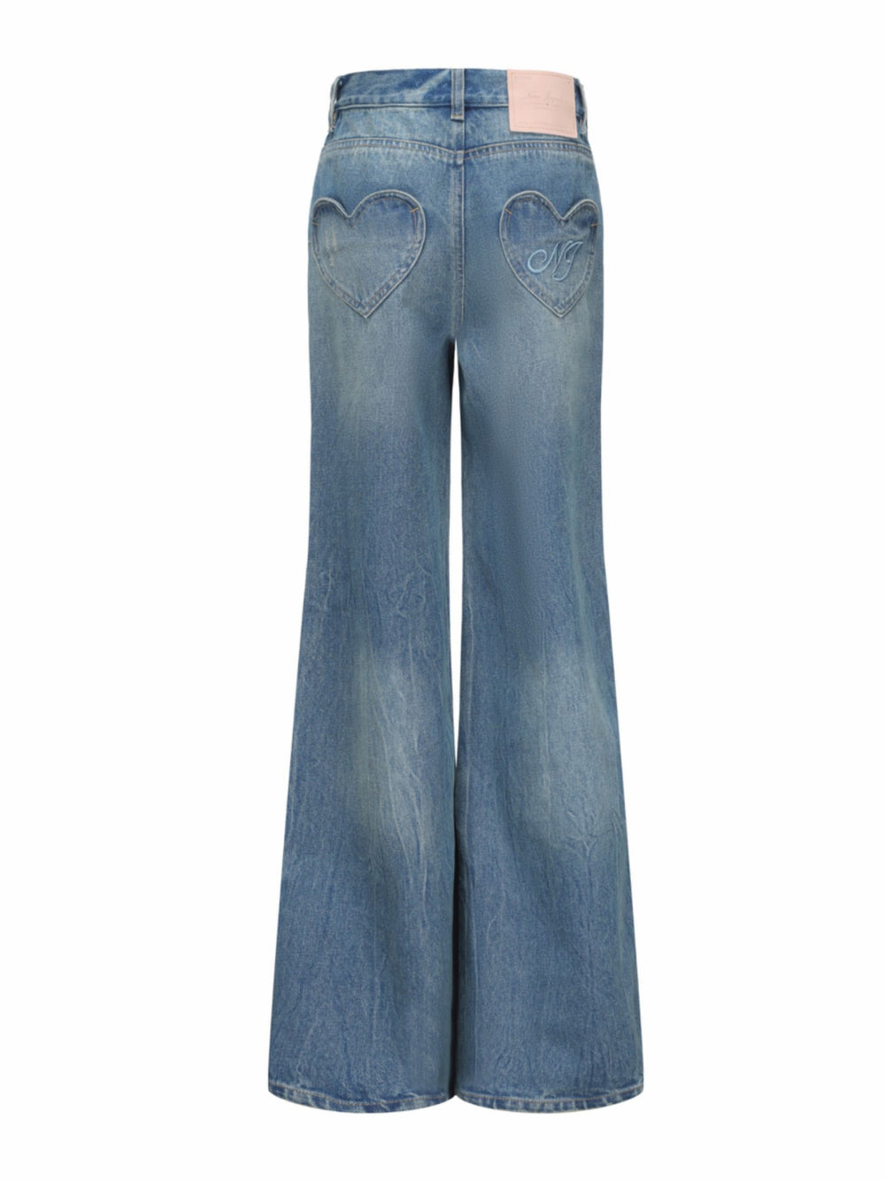 Jamie Heart Wide-Leg Jeans: Denim Jeans for Casual Daytime Outfit | Nana Jacqueline