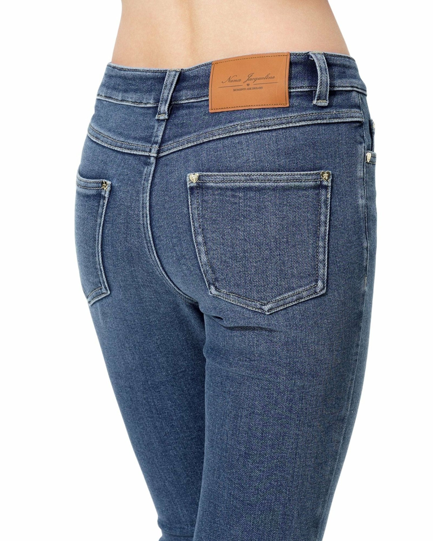 Nicolette Denim: Blue Flare Jeans for Casual Luxury Daytime | Nana Jacqueline