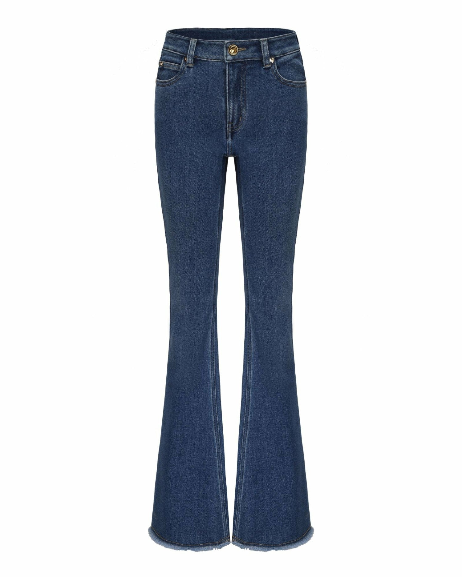 Nicolette Denim: Blue Flare Jeans for Casual Luxury Daytime | Nana Jacqueline