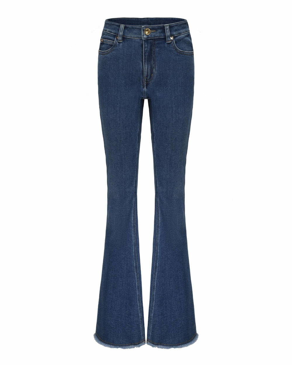 Nicolette Denim: Blue Flare Jeans for Casual Luxury Daytime | Nana Jacqueline