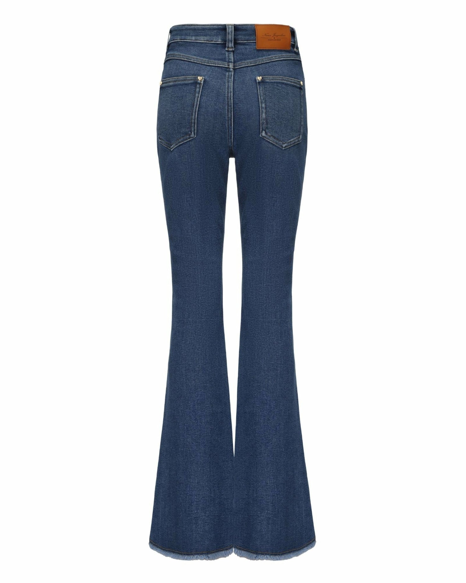 Nicolette Denim: Blue Flare Jeans for Casual Luxury Daytime | Nana Jacqueline