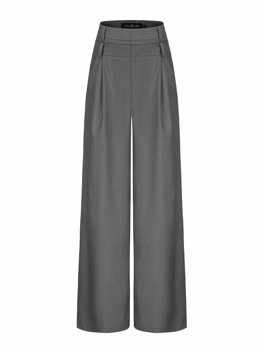 Anna Pants: Grey Wide-Leg Pants for Workwear | Nana Jacqueline