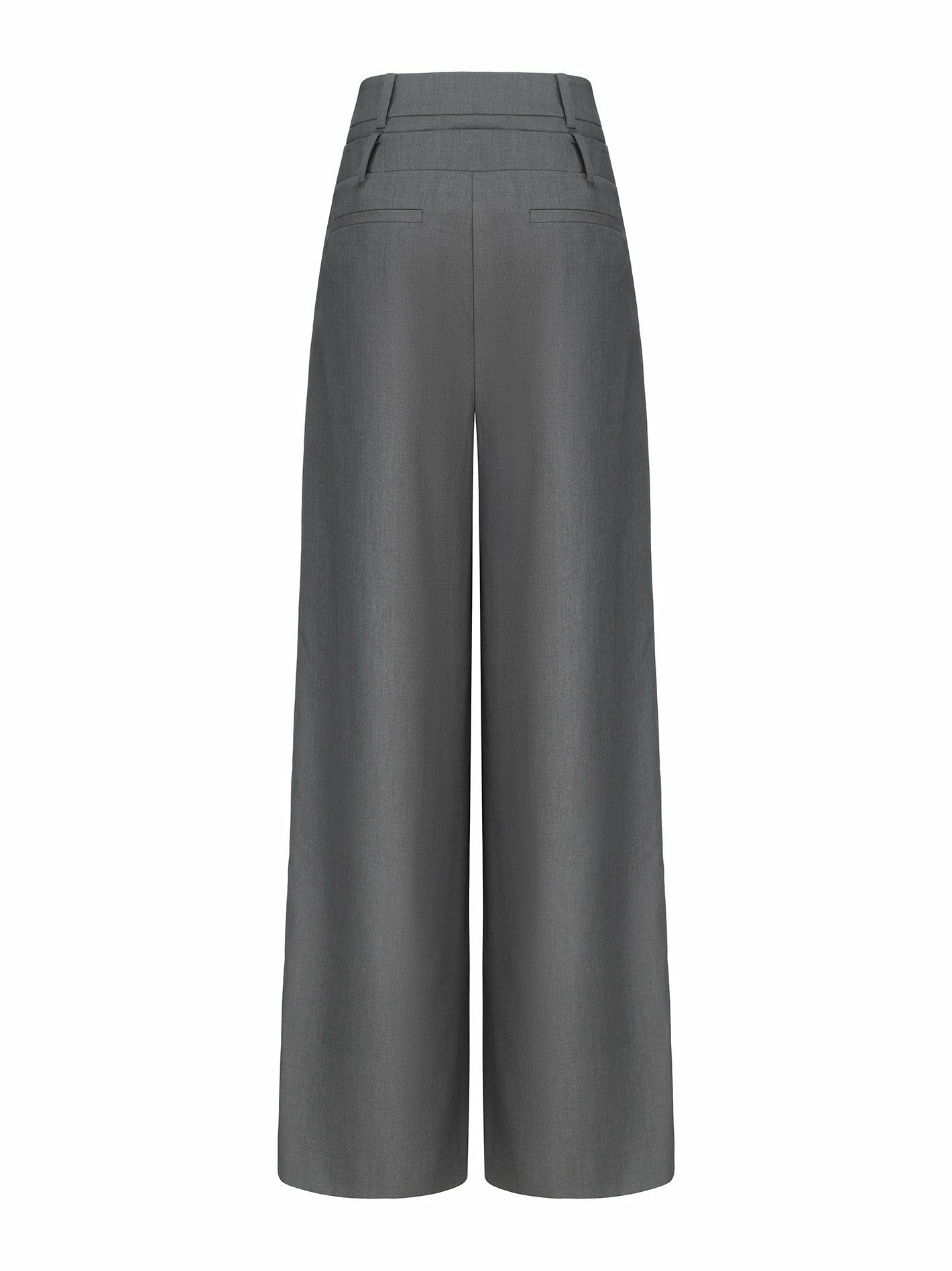 Anna Pants: Grey Wide-Leg Pants for Workwear | Nana Jacqueline