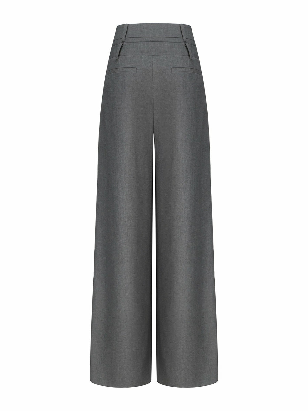 Anna Pants: Grey Wide-Leg Pants for Workwear | Nana Jacqueline
