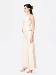 Selena Pants: Beige Pants for Resort Brunch | Nana Jacqueline