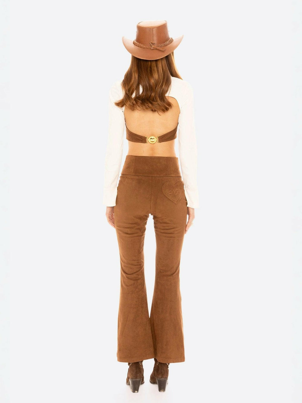 Hailey Flared Pants: Brown Pants for Date Night | Nana Jacqueline