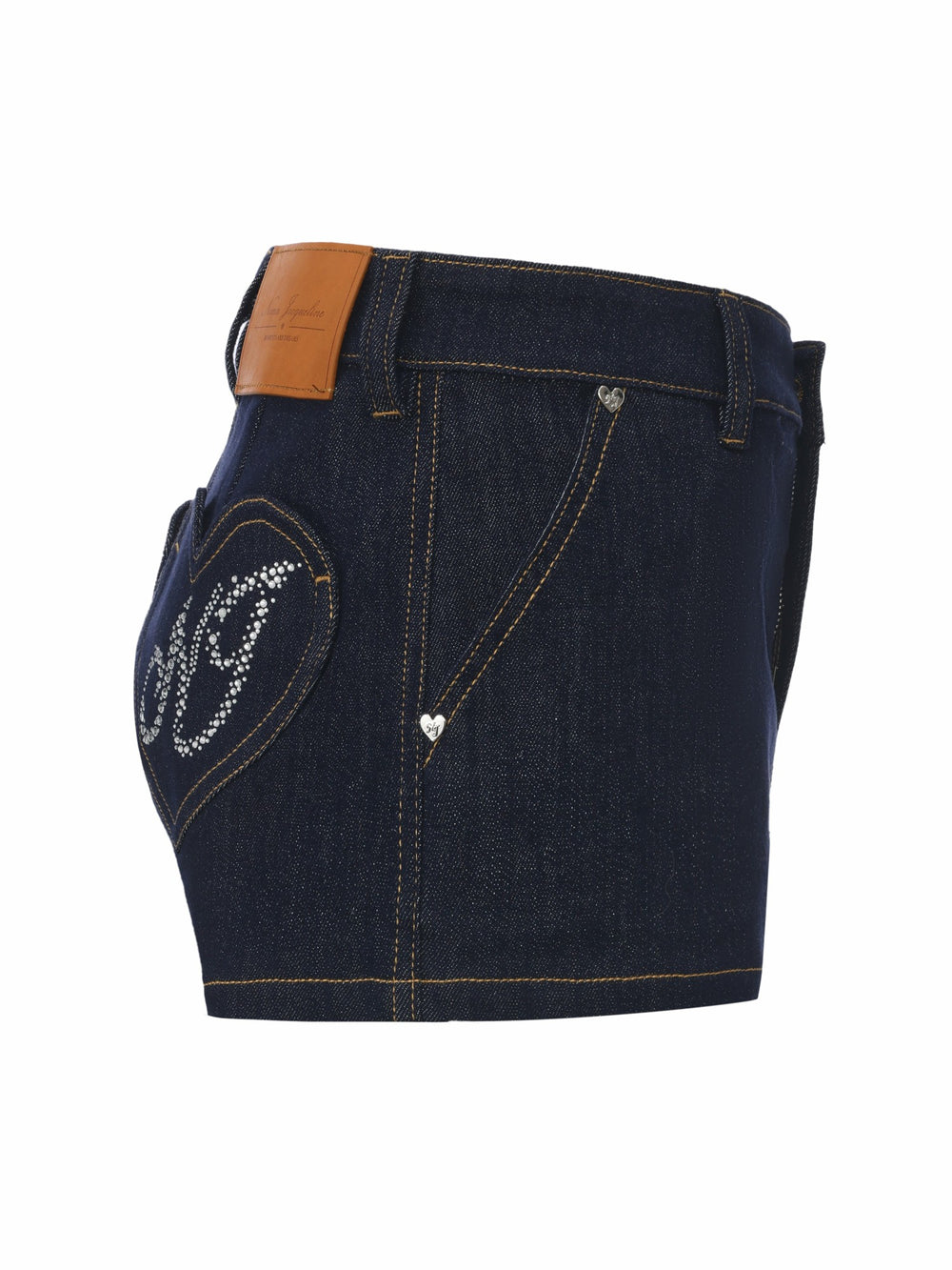 Lexie Heart Pocket Blue Shorts | Nana Jacqueline