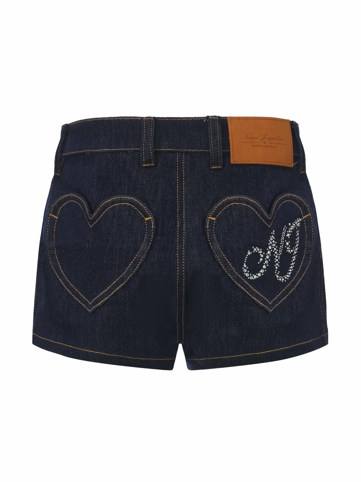 Lexie Heart Pocket Blue Shorts | Nana Jacqueline