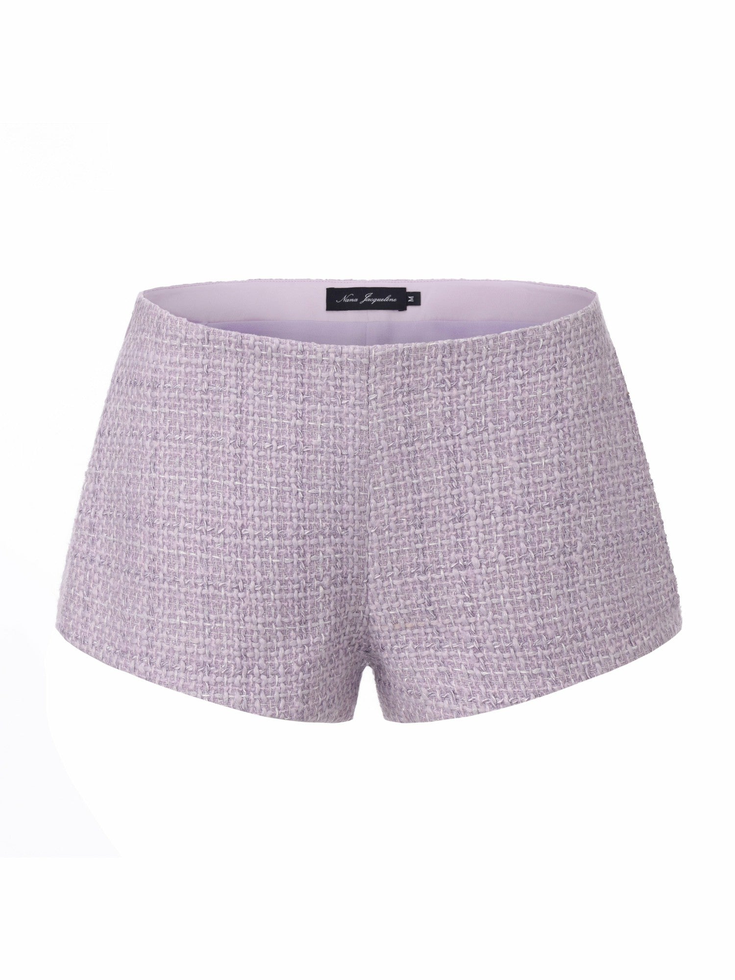 Annabella Tweed Woven Purple Shorts | Nana Jacqueline