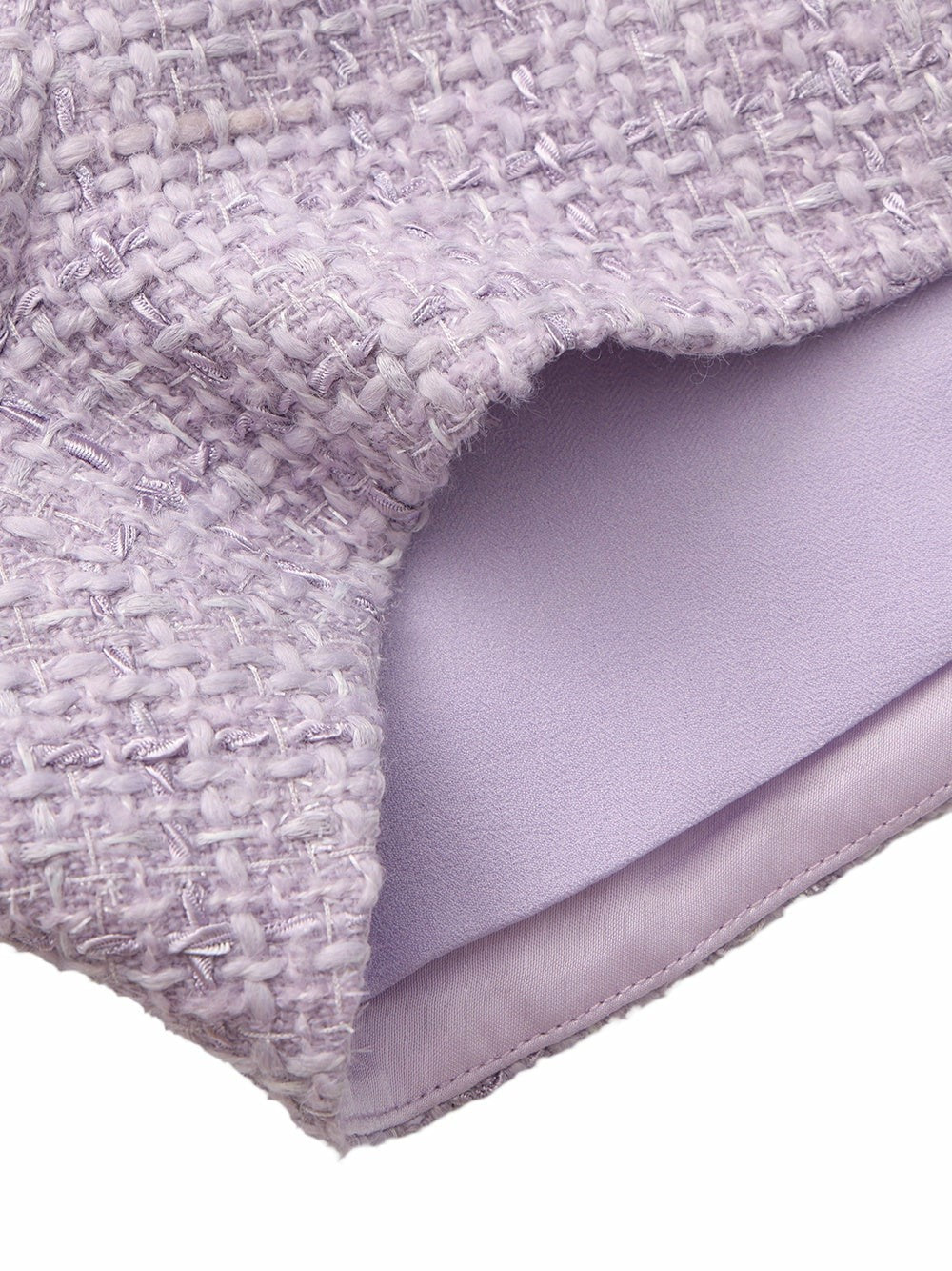 Annabella Tweed Woven Purple Shorts | Nana Jacqueline