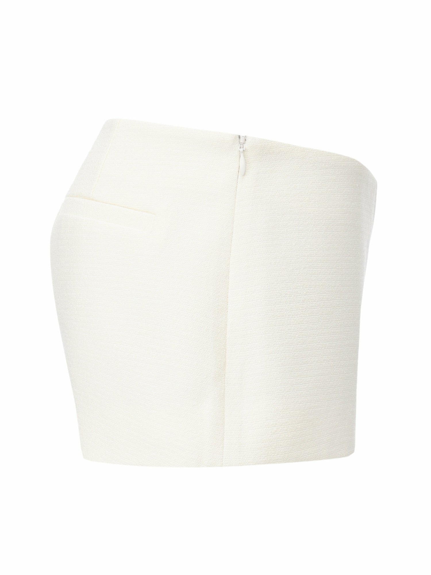 Camille Mid-Rise White Tailored Shorts | Nana Jacqueline