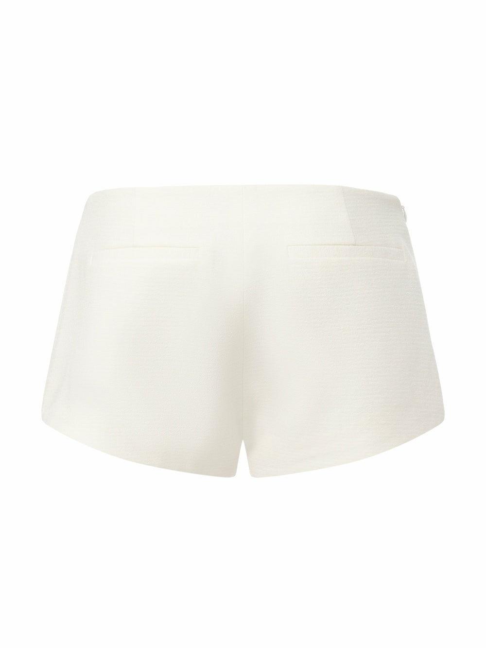 Camille Mid-Rise White Tailored Shorts | Nana Jacqueline