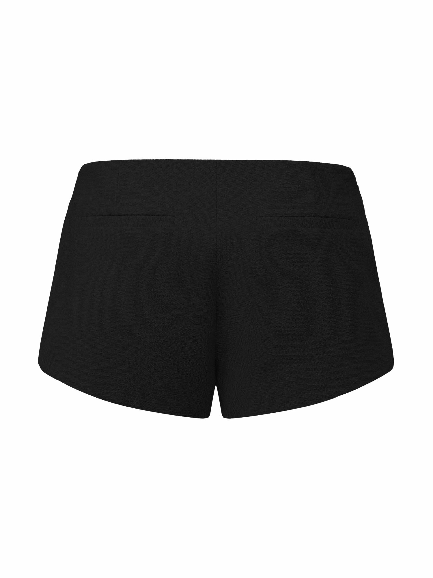 Camille Mid-Rise Black Tailored Shorts | Nana Jacqueline