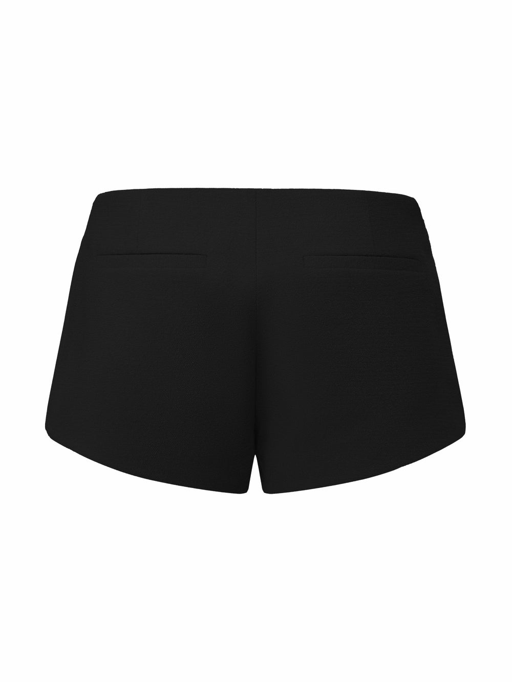 Camille Mid-Rise Black Tailored Shorts | Nana Jacqueline