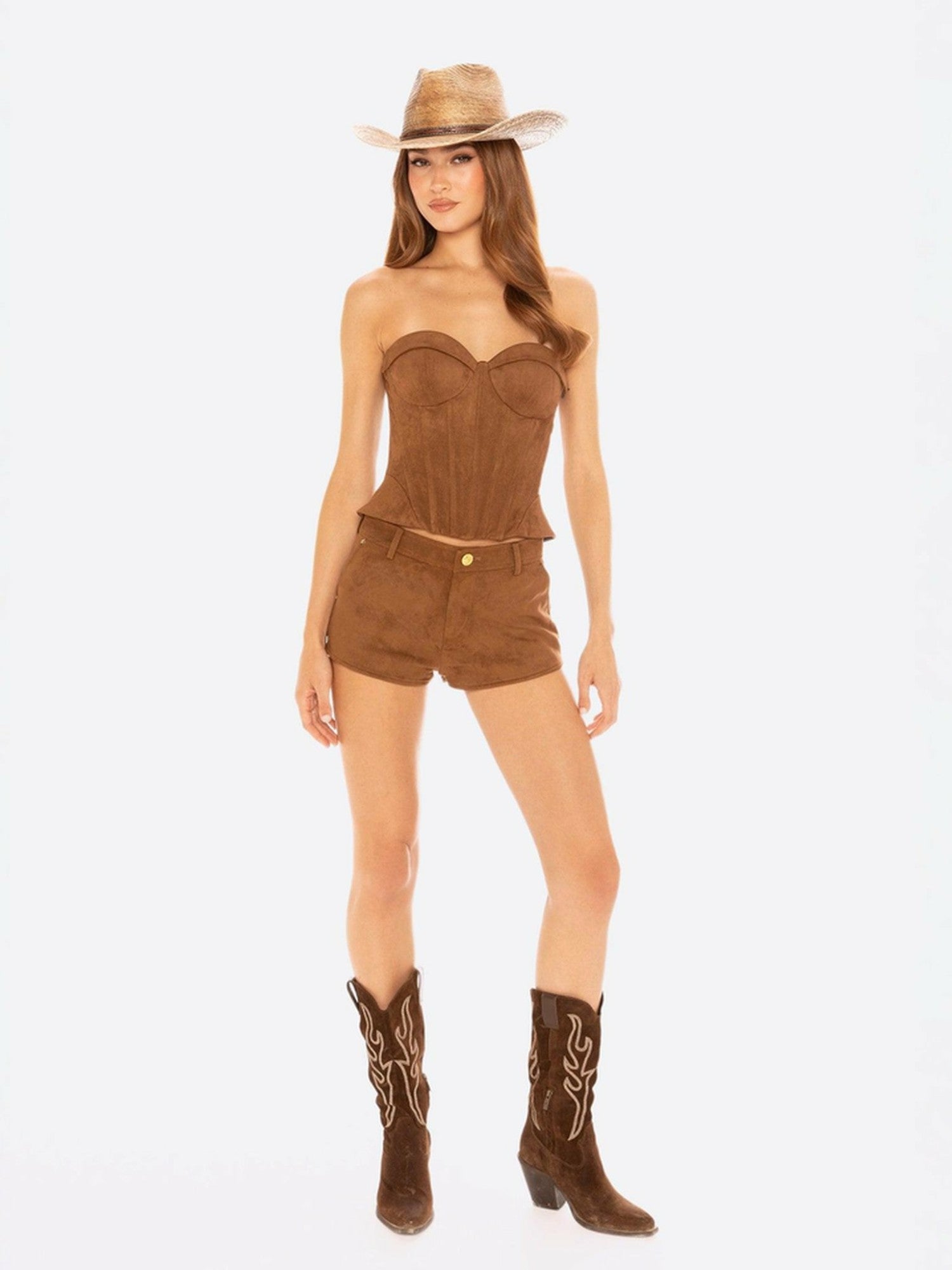 Sienna Suede Shorts: Brown Shorts for Date Night | Nana Jacqueline
