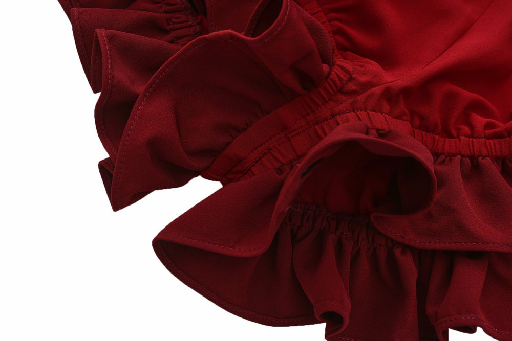 Demi Shorts: Red Shorts for Birthday Celebration | Nana Jacqueline